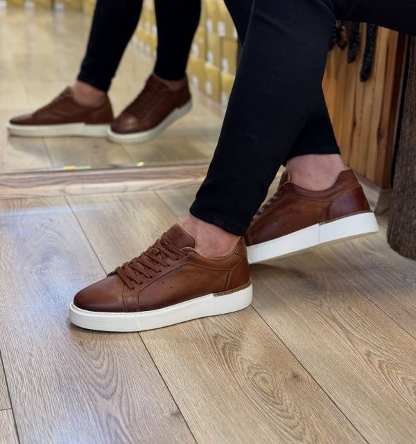 Günlük Hakiki Deri Sneakers Ayakkabı