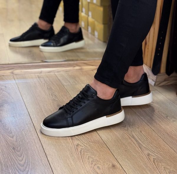 Günlükk Hakiki Deri Sneakers Ayakkabı